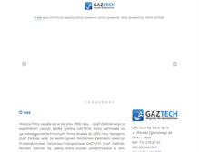 Tablet Screenshot of gaztech.com.pl